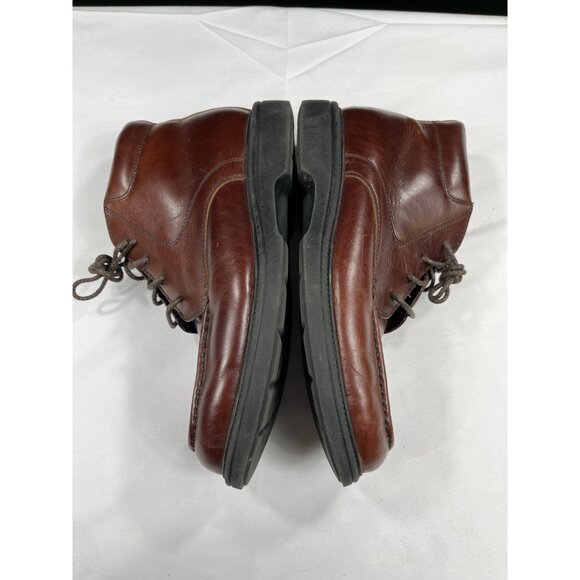 Dockers SKU 7665 Mens Brown Leather Lace Up Boots Size 10 - Picture 3 of 9